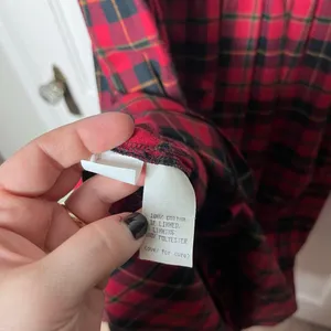 Vintage Susan Bristol Red Black Plaid Pinafore Midi Flannel Holiday Dress Size 8 thumbnail 7