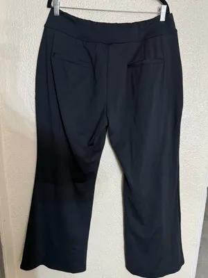 HALARA flex Black Wide-Leg Ponte Pull-On Pants DayStretch size 1X thumbnail 8