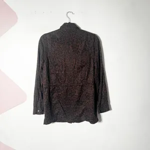 Dear John Utility Jacket Womens Small Brown Leopard Print Military thumbnail 2