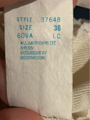 Vintage 80s Sears Champagne Satin Lace Camisole Made USA 36 thumbnail 4