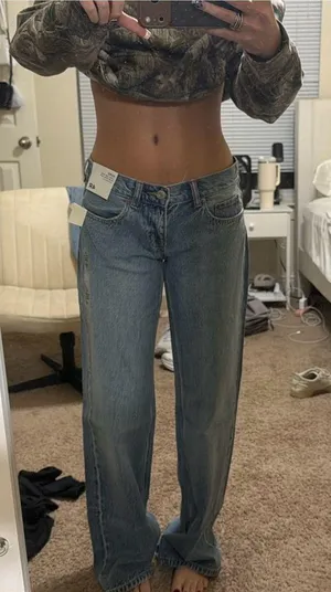 Aeropostale super low rise baggy jeans thumbnail 2