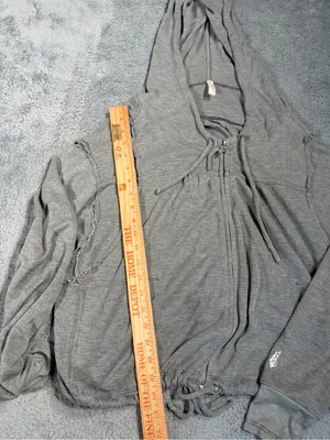 Free people FP movement Gray Hooded Zip-Up Sweatshirt small thumbnail 7