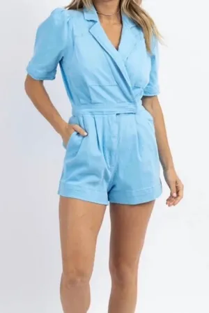 Blue Denim Romper thumbnail 1
