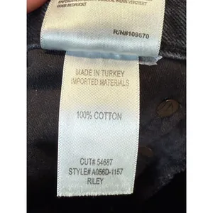 AGOLDE Riley Jeans Womens 28 Black Distressed High Rise Straight Leg Denim thumbnail 8