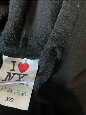 I Heart NY Black Hoodie Sweatshirt Size XS thumbnail 2