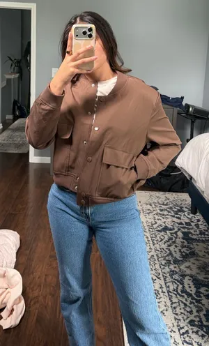 Brown Bomber Jacket thumbnail 1