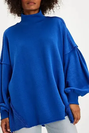 Free People We The Free Wonderful Pullover - Mazarine Blue - NWT thumbnail 1