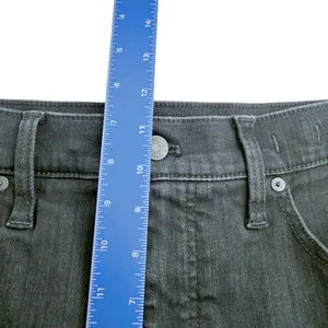 Madewell Mid-Rise Kick Out Black Cropped Stretch Denim Jeans Sz 31T thumbnail 8