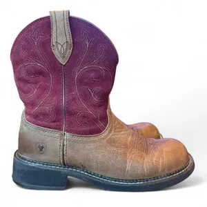 Ariat Fatbaby Heritage Western Boots Women’s Size 10B Burgundy Leather Round Toe thumbnail 2