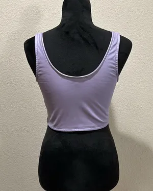 Purple Leather Corset Top thumbnail 4