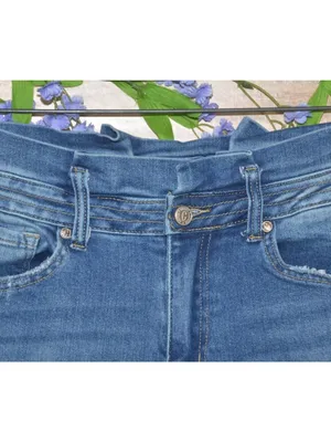 Rockin C Jeans Womens 28 Bell Bottom Flare Highrise Paper Bag Waist Retro Rodeo thumbnail 5