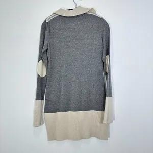 Free People Y2K Bella Swan Tunic Sweater Dress Elbow Patch‎ Women's Size M thumbnail 2