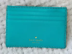 Kate Spade Card Holder Robin Egg Blue thumbnail 1