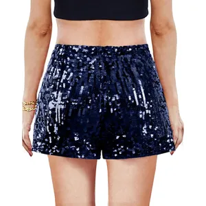 NWT MANER‎ Women’s High Waisted Sparkly Sequin Party Shorts - Large thumbnail 2