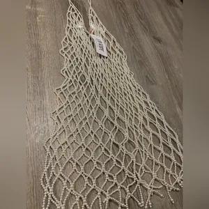 12th Tribe Bitter Sweet Pearl Overlay Dress Cover Up Sheer Festival One Size thumbnail 4
