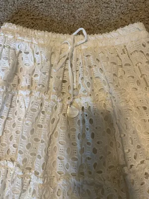 ZARA NWT  Eyelet White Skirt thumbnail 6