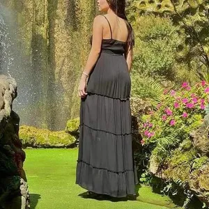 Justify black maxi boho dress thumbnail 2