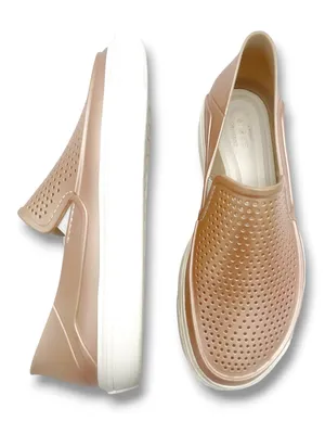 Crocs CitiLane Roka Slip On Shoes Women 7 Rose Gold Metallic Perforated Sneaker thumbnail 5