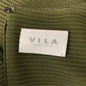 ASOS VILA Clothes Women’s Dress Small Green Long Sleeve Career Back Zip‎ thumbnail 5