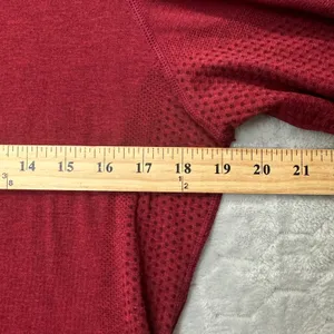 FIGS Salta Seamless Burgundy Red Performance Underscrub Top W18KW1002 Women XL thumbnail 7