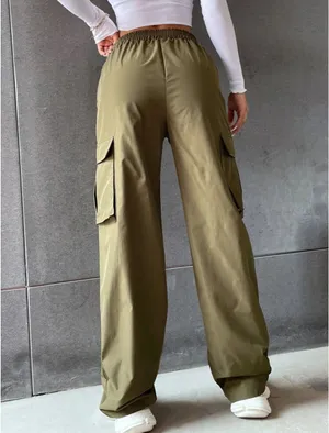 SheIn Army green cargo pants thumbnail 2