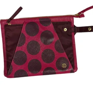 Lululemon In The Present Pouch Deep Ruby Bordeaux Drama Polka‎ Dot W9M61S NWT thumbnail 1