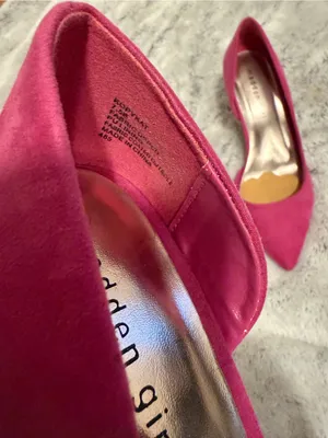 Madden Girl Hot Pink Pointed-Toe Pumps thumbnail 2