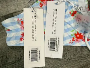 White Fox Blue Gingham Bikini Set  thumbnail 11