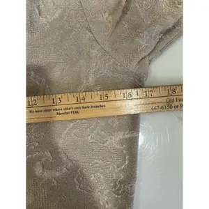 VTG B.Moss Stretch Cardigan Blouse Cream Textured Paisley Fairycore Size Large thumbnail 6