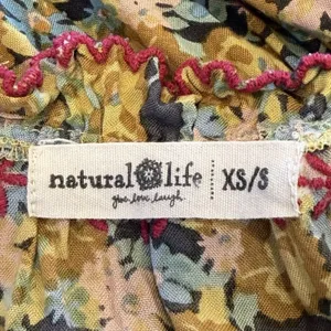 Natural Life Floral Tiered Boho Babydoll Dress Size XS/S Cottage Hippie Festival thumbnail 7