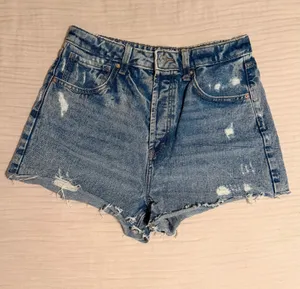 Ripped Distressed Jean Shorts Wild Fable 10 High Rise Cut-Off thumbnail 1
