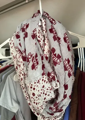 Mississippi State Scarf Gray thumbnail 1
