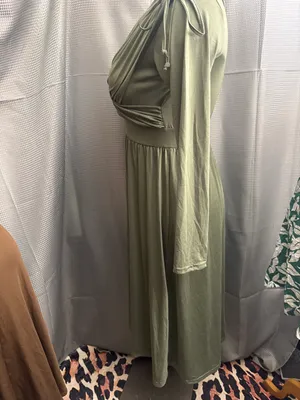 New size extra large beautiful stretchy hunter green dress thumbnail 3