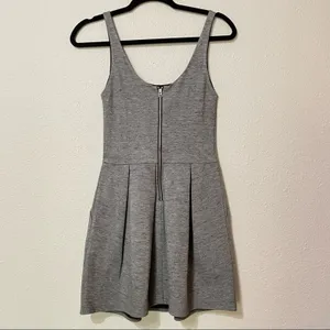Wilfred Aritzia Grey Sleeveless Skater Mini Dress Womens 0 Babydoll Twee Fall thumbnail 9