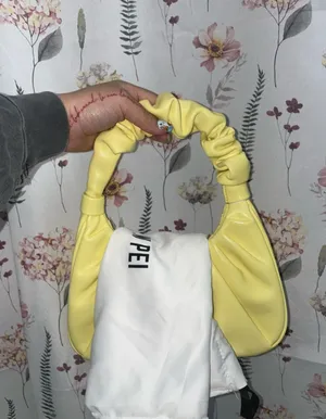 JW PEI Gabbi Ruched Hobo Handbag - Light Yellow thumbnail 6