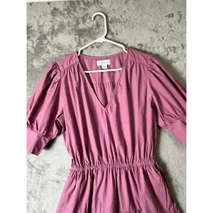 Velvet‎ By Graham & Spencer Lianna Puff Sleeve Midi Dress Romantic Cottagecore M thumbnail 2