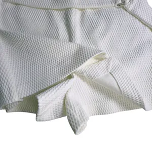Zara Textured White High Waisted Skort Faux Belt Side Zip Mini A-Line thumbnail 10