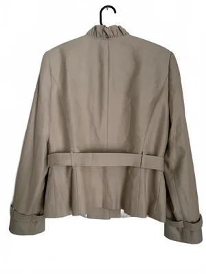 Tahari Arthur S Levine Women's Safari Inspired Jacket Size 10 Khaki City Chic thumbnail 2