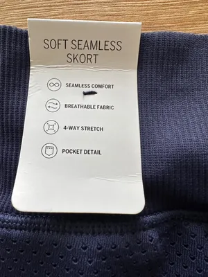 Victoria’s Secret Soft Seamless Mesh Skort Navy thumbnail 6