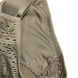 PINK Olive Green Racerback‎ Bra / Bralette thumbnail 4