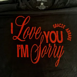 Gracie Abrams Tee XL I Love You I'm Sorry Graphic‎ Band Soft Girl Aesthetic Y2K thumbnail 4
