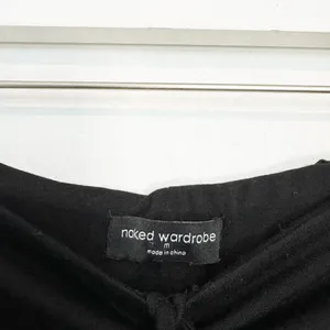 Naked Wardrobe Rich Leggings Size M Black Tie Wrap Waist Ruched Alternative Chic thumbnail 8