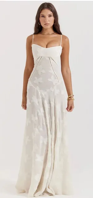 White maxi dress thumbnail 1