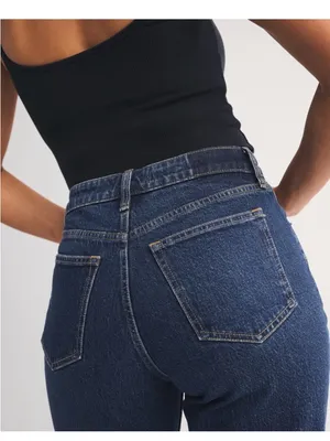 Abercrombie & Fitch Dark Blue High-Rise Jeans - Curve Love size 25 thumbnail 3