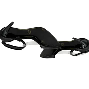 Charles Jourdan Shoes Women‎ 7.5 Black Croc Emboss Pointed Toe Ankle Strap Heel thumbnail 8