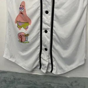 Nickelodeon Ladies Spongebob Squarepants Baseball Jersey Size Medium Mesh Jersey thumbnail 5