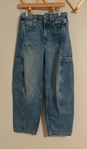 Pistola Denim Cargo Barrel Jeans size 24 (25/26) thumbnail 1