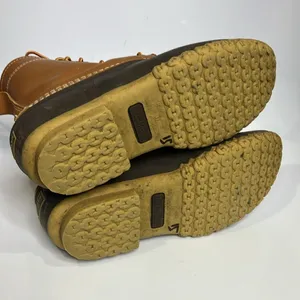 L.L. Bean “Bean Boots” tan brown‎ waterproof duck boots women’s size 9 thumbnail 6