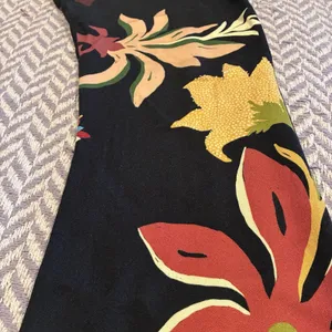Farm Rio x Anthropologie Floral Calla Flared Pant Retro Bohemian Sz XS 💛🍄 thumbnail 6