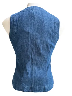Market & Spruce Yaz Denim Vest Blue Size 0 NWT STITCH FIX thumbnail 3